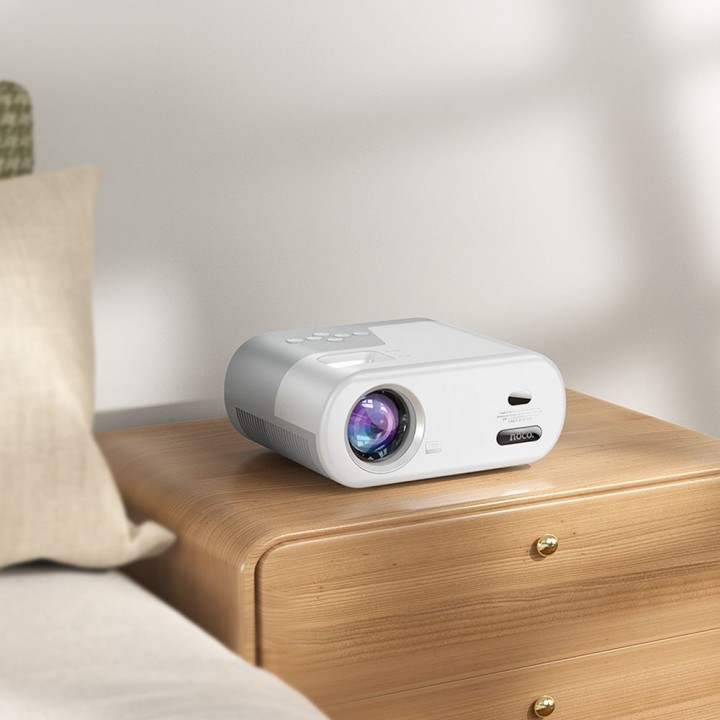 Проєктор HD Ready Hoco із системою Android Wi-Fi Bluetooth 720P DT2 білий