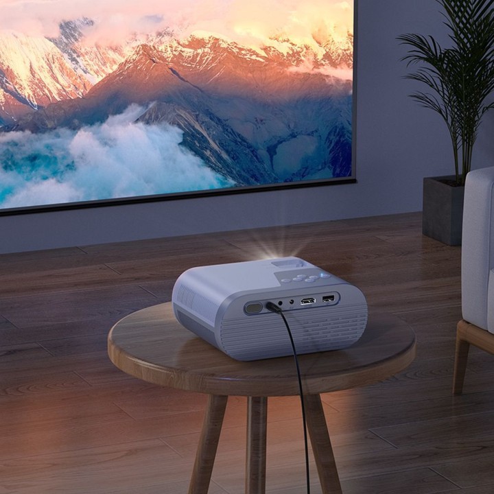 Проєктор HD Ready Hoco із системою Android Wi-Fi Bluetooth 720P DT2 білий