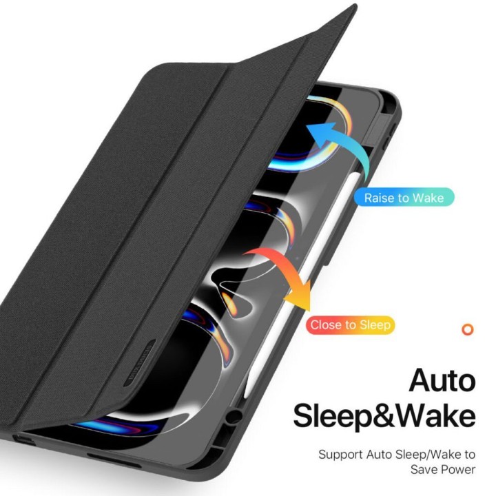 DUX DUCIS case DOMO foldable with a stylus compartment for iPad Pro 13 (2024) black