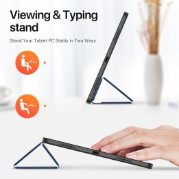 DUX DUCIS case DOMO foldable with space for stylus for iPad Air 13 (2024) black