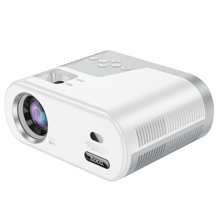 Проєктор HD Ready Hoco із системою Android Wi-Fi Bluetooth 720P DT2 білий