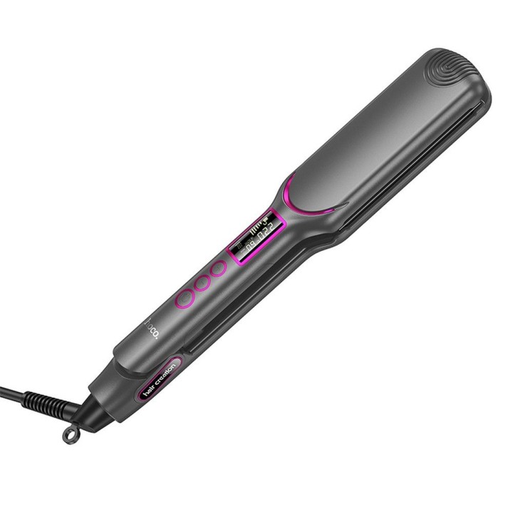 Hair straightener Hoco with display HP42 grey