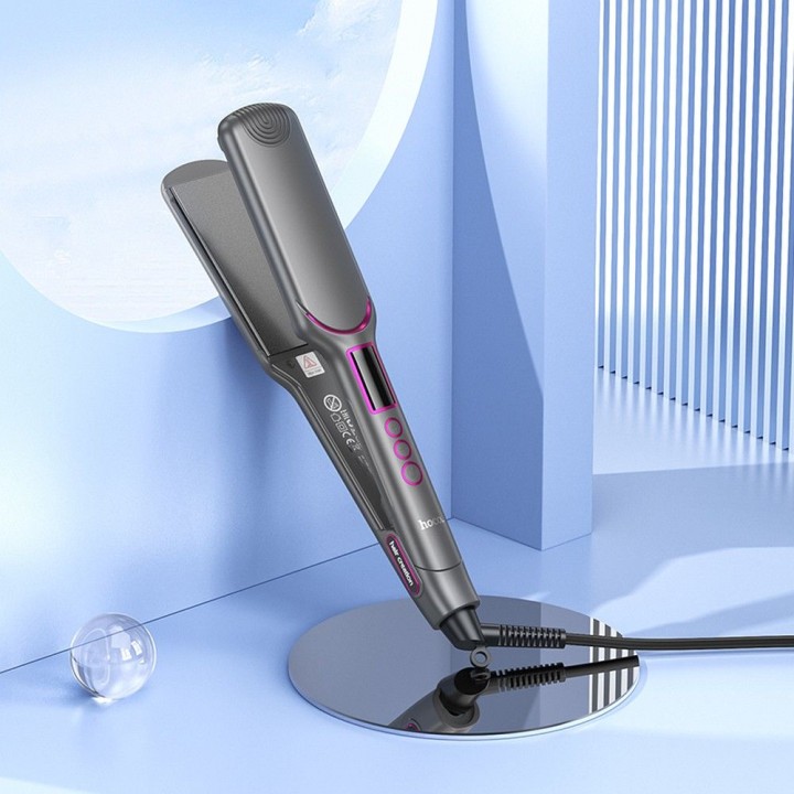 Hair straightener Hoco with display HP42 grey