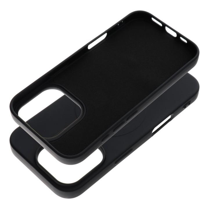 Чохол для iPhone 16 PRO Silicone Mag Cover сумісний із MagSafe (big hole) чорний