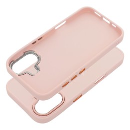 Etui na iPhone 16 Frame pudrowy róż