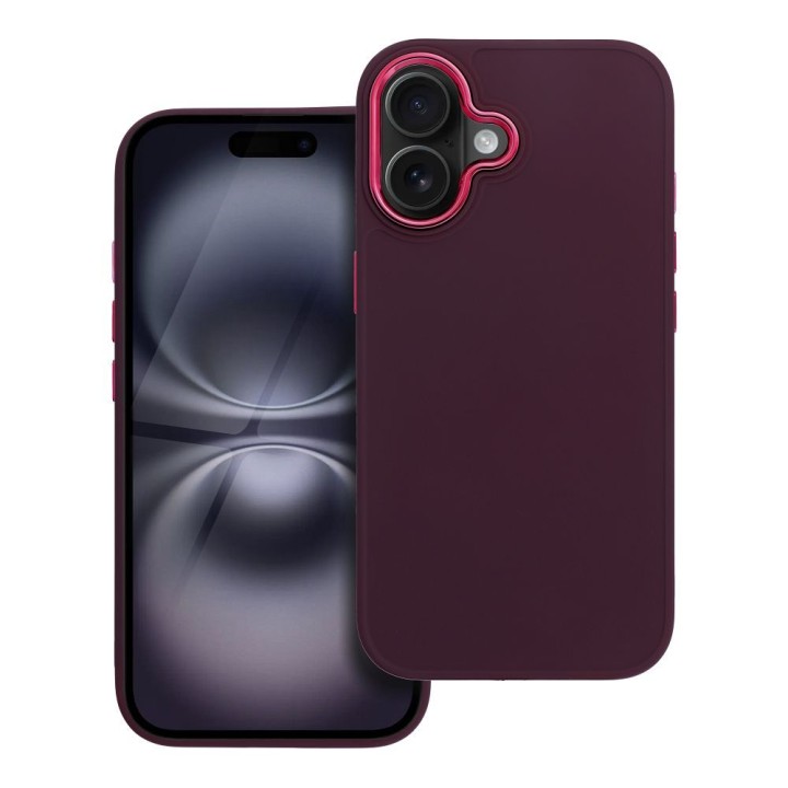 Etui na iPhone 16 Frame fioletowe