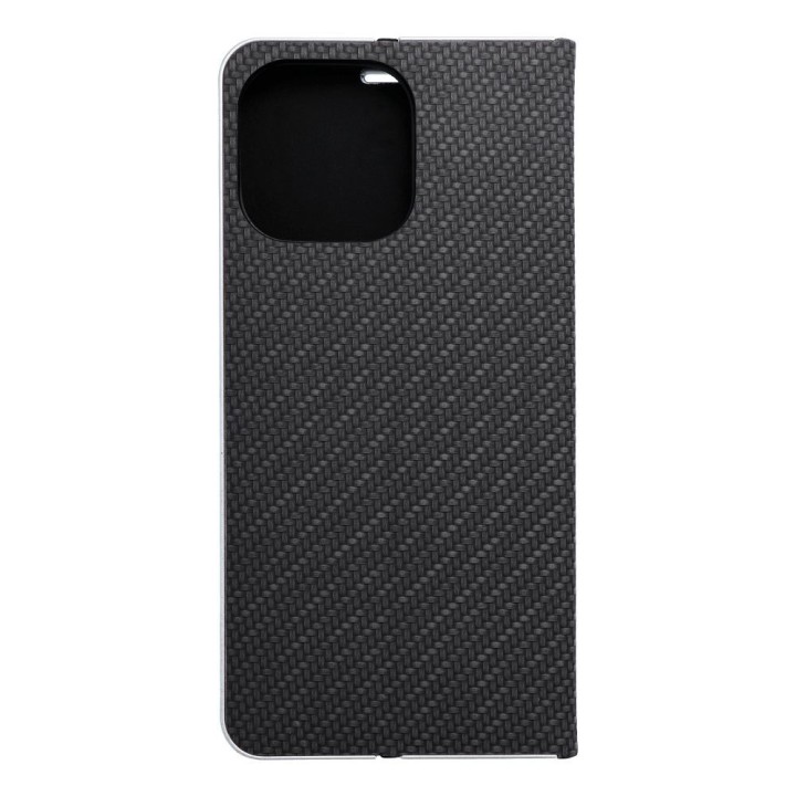 Чохол з клапаном для iPhone 16 PRO MAX Luna Book Carbon чорний