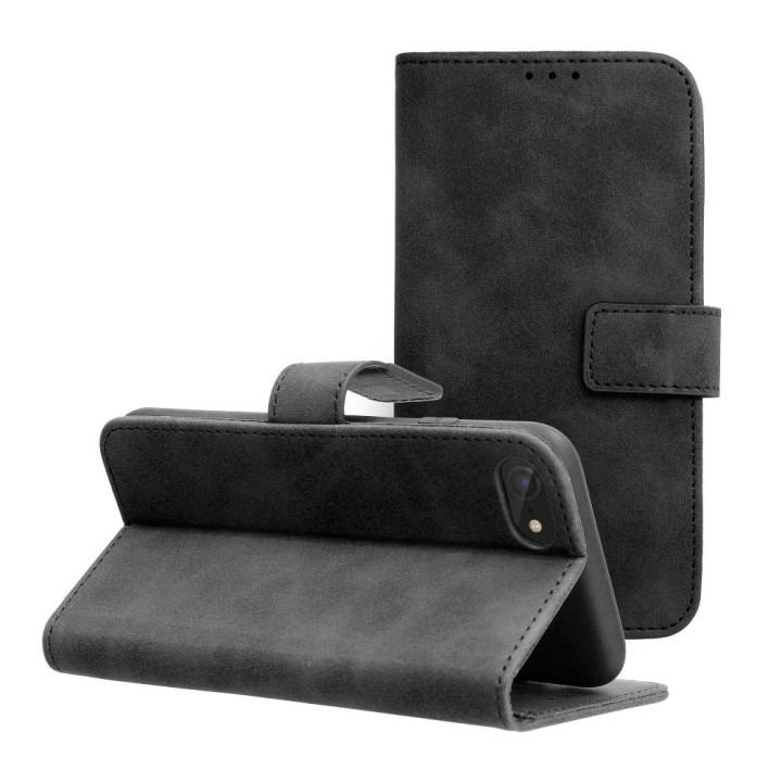 Etui z klapką na iPhone 7 / 8 / SE 2020 / SE 2022 Tender Book czarne