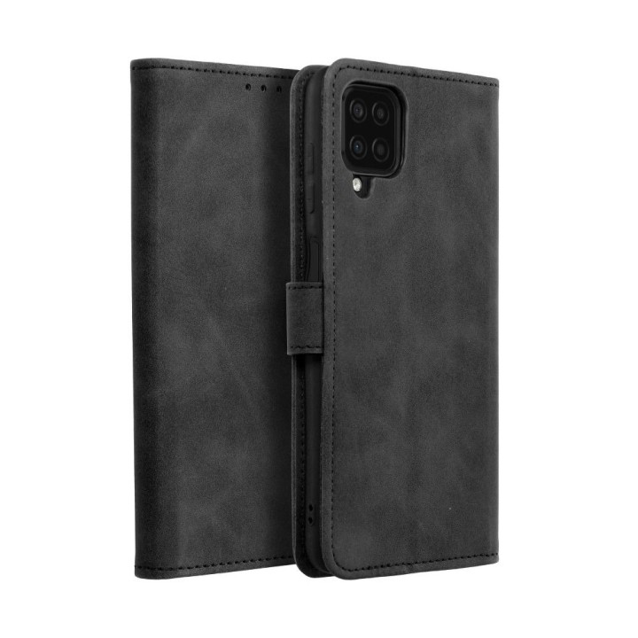 Чехол с клапаном для Samsung A12 / M12 Tender Book черный