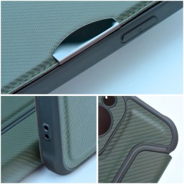 Чохол з клапаном для iPhone 16 PLUS Razor Book темно-зелений