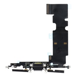 Шлейф зарядки USB для IPHONE 8 Plus черный (демонтаж)