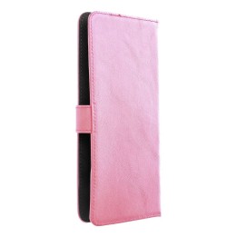 Etui z klapką na iPhone 12 / 13 / Samsung S6 / A5 2016 / Xcover 4 / S22 / Huawei P8 2017 Common Book rozmiar S różowe
