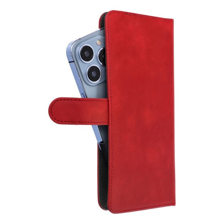 Чохол з клапаном для iPhone 12 / 13 / Samsung S6 / A5 2016 / Xcover 4 / S22 / Huawei P8 2017 Common Book розмір S червоний