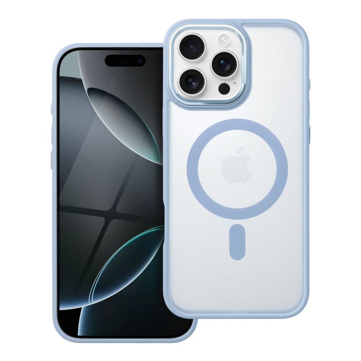 Case for iPhone 16 PRO MAX Matte Mag Cover MagSafe compatible blue