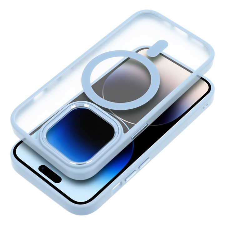 Case for iPhone 16 PRO MAX Matte Mag Cover compatible with MagSafe blue