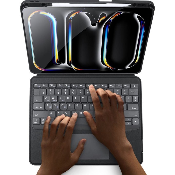 DUX DUCIS case DK foldable with a wireless keyboard for iPad Pro 13 (2024) black