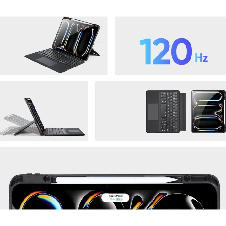 DUX DUCIS case DK foldable with keyboard wireless for iPad Pro 13 (2024) black