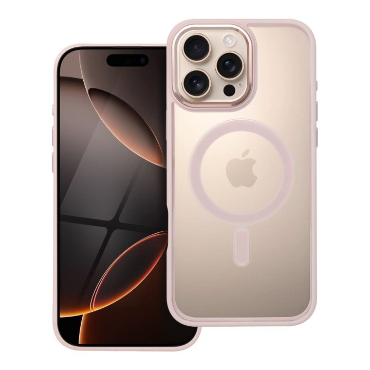 Etui na iPhone 16 PRO MAX Color Edge Mag Cover zgodne z MagSafe różowe