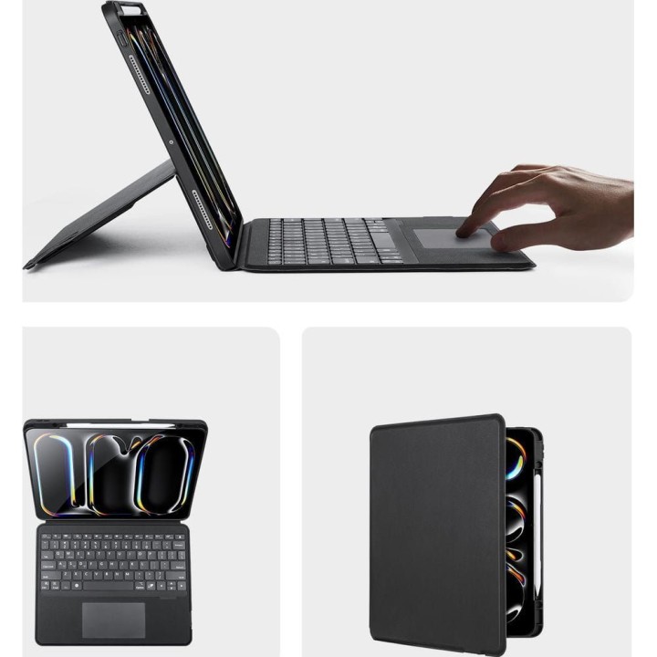 DUX DUCIS case DK foldable with keyboard wireless for iPad Pro 13 (2024) black