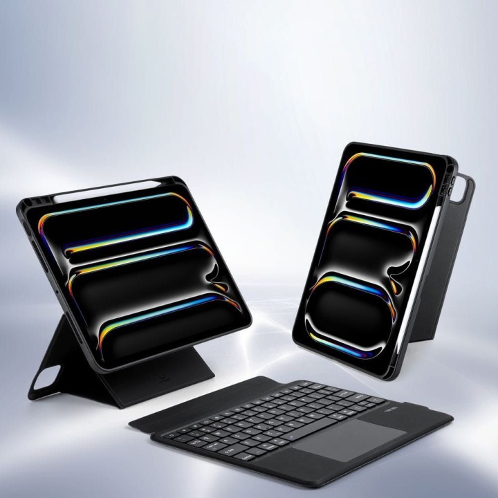 DUX DUCIS case DK foldable with a wireless keyboard for iPad Pro 11 (2024) black