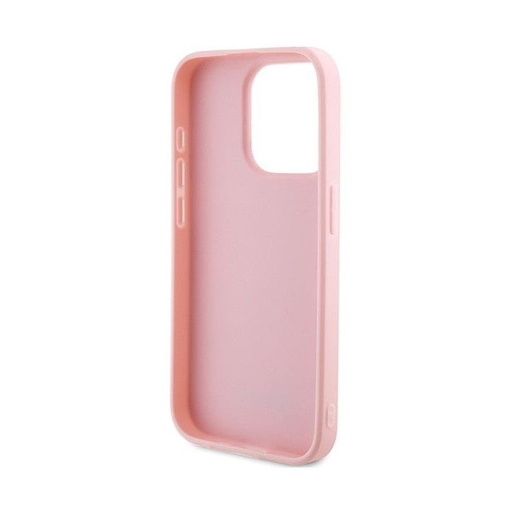 GUESS case for IPHONE 14 Pro GUHCP14LPSAIRSP (Saffiano Iridescent Script) pink