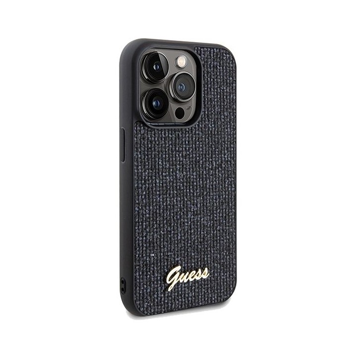 GUESS чохол для IPHONE 14 Pro GUHCP14LPMSDGSK (Disco Метал Script) чорний