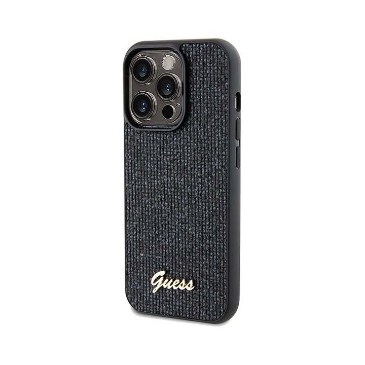 GUESS чохол для IPHONE 14 Pro GUHCP14LPMSDGSK (Disco Метал Script) чорний