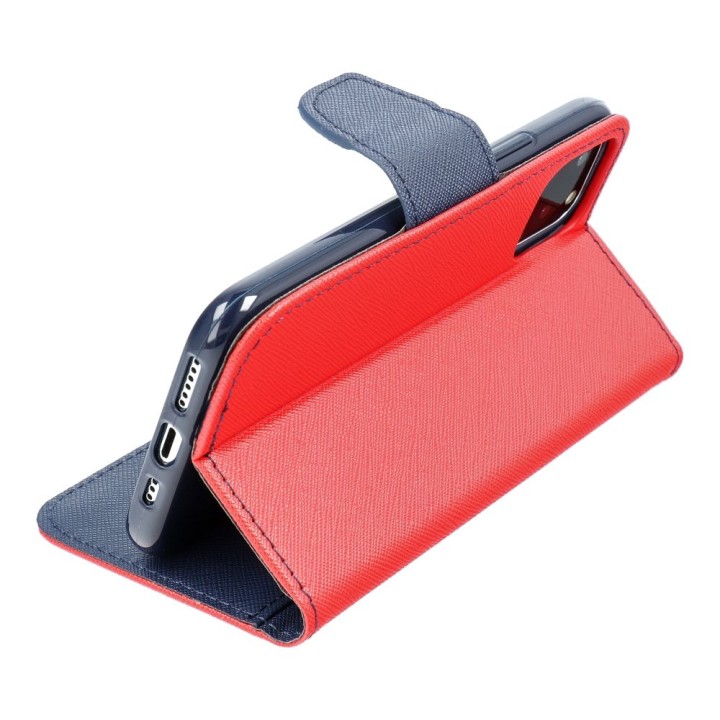 Flip case for iPhone 16 PLUS Fancy Book czerwono-granatowe