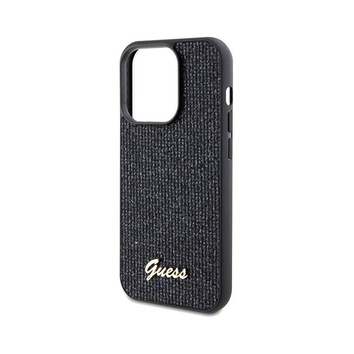 GUESS чохол для IPHONE 14 Pro GUHCP14LPMSDGSK (Disco Метал Script) чорний
