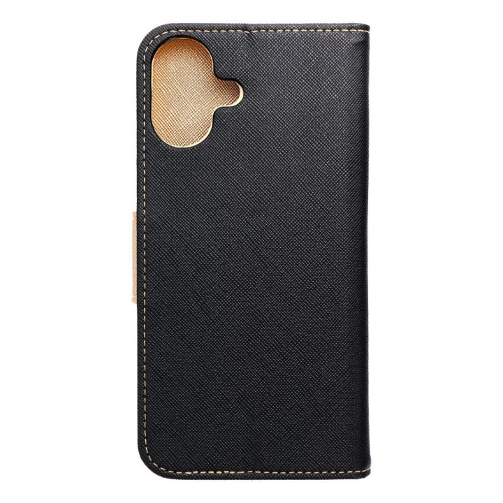 Чохол з клапаном для iPhone 16 PLUS Fancy Book чорно-золотий