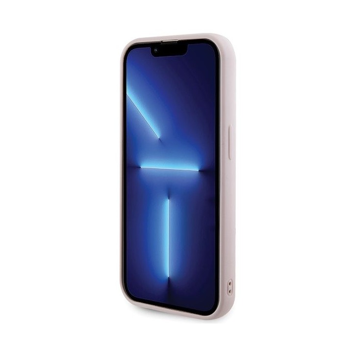 GUESS чохол для IPHONE 15 Pro GUHCP15LPSQSQSP (Quilted Metal Logo) рожевий