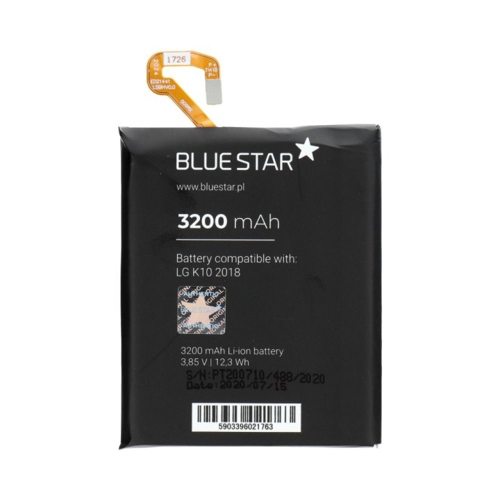Аккумулятор для LG K10 (2018) 3200 mAh Blue Star Premium