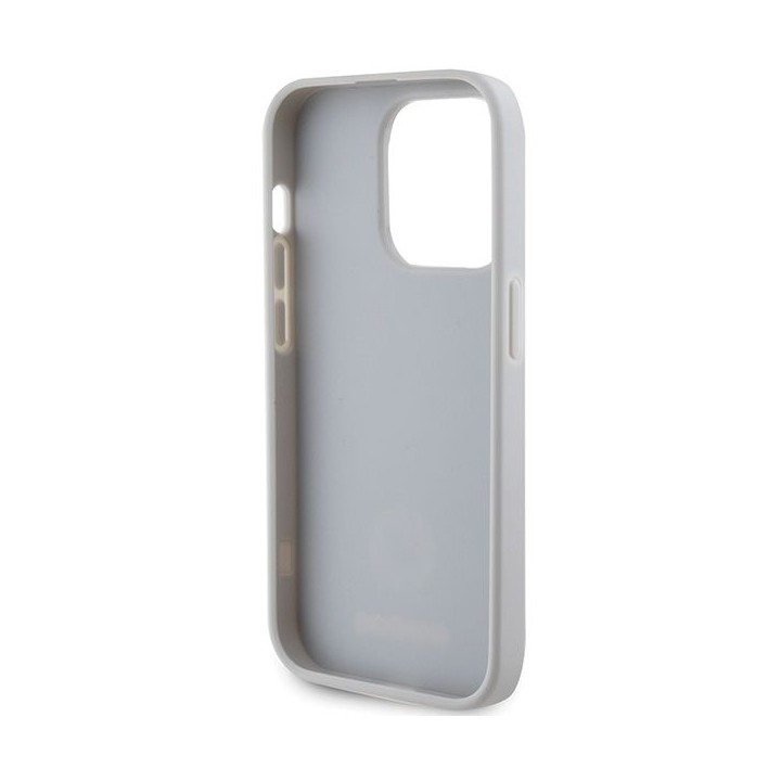 GUESS case for IPHONE 15 Pro GUHCP15LPS4DGPS (Strass Metal Logo) silver