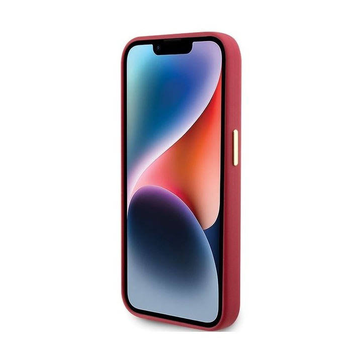 GUESS чохол для IPHONE 15 Pro GUHCP15LSMBSLM (Silicone Script Metal Logo & Frame) маджента