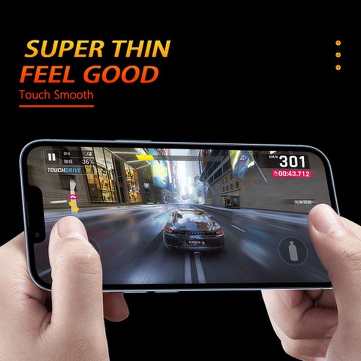 Гибридное стекло 5D Full Glue для iPhone 16 Bestsuit Flexible черное