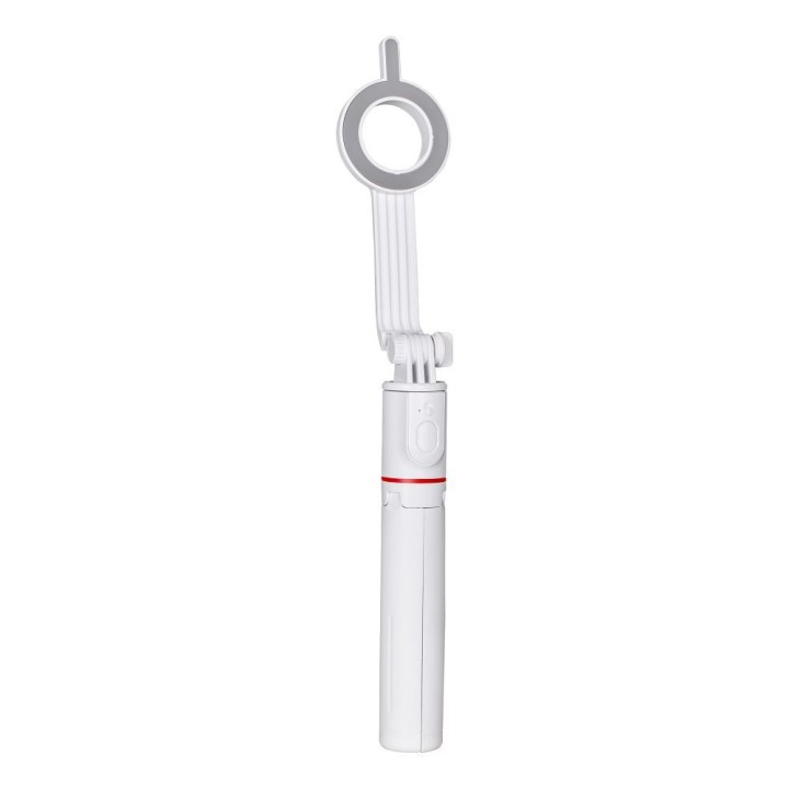 Selfie stick Forcell F-Grip MagSelfie S100M zgodny z MagSafe z pilotem bezprzewodowym biały 0INT