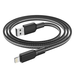 Кабель USB A для Lightning Hoco 2,4A 1 m X69 черно белый