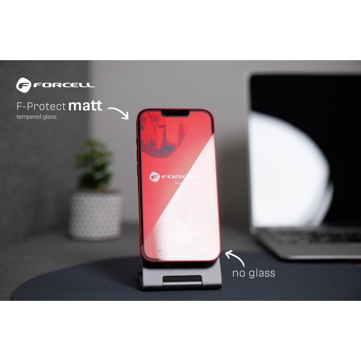 Szkło hartowane do iPhone 14 PRO Forcell Matt Glass czarne