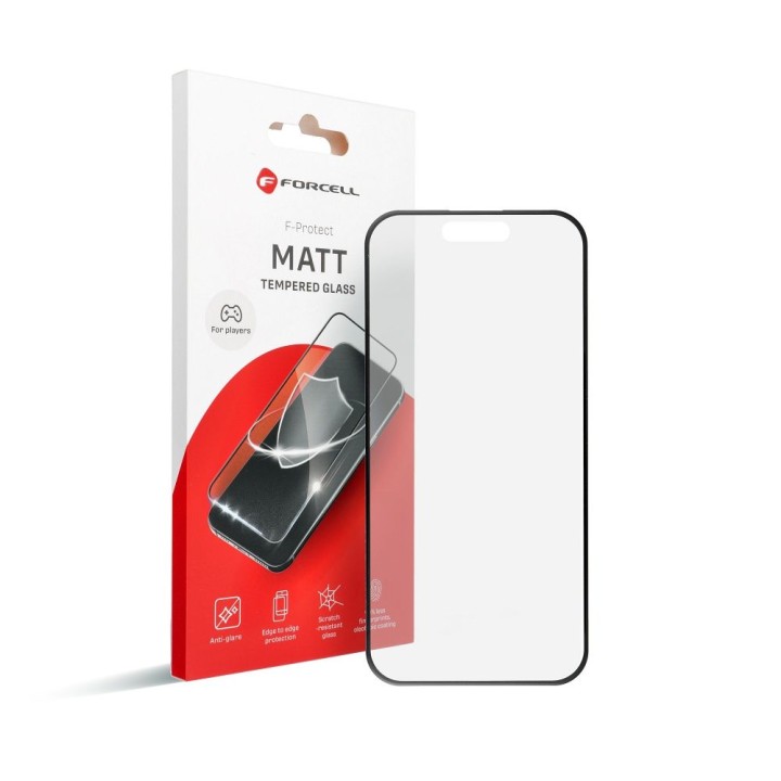 Tempered glass for iPhone 12 PRO MAX Forcell Matt Glass black