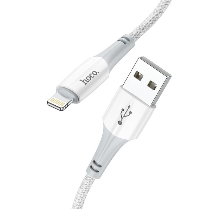 Cable USB A for Lightning Hoco 2,4A 1 m X70 white