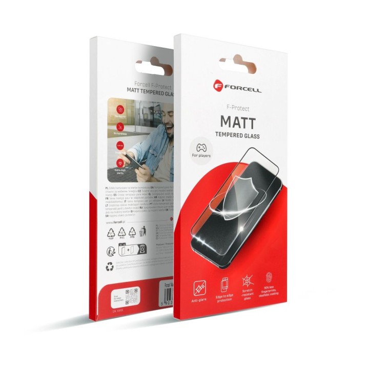 Szkło hartowane do iPhone XS MAX / 11 PRO MAX Forcell Matt Glass czarne