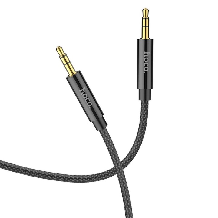 Кабель AUX Jack 3,5 mm для Jack 3,5 mm Hoco 1 m UPA19 черный