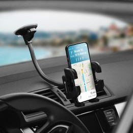 Универсальный автомобильный держатель для телефона Forcell F-Grip Regular 27 cm для стекла / приборной панели / решетки вентиляц