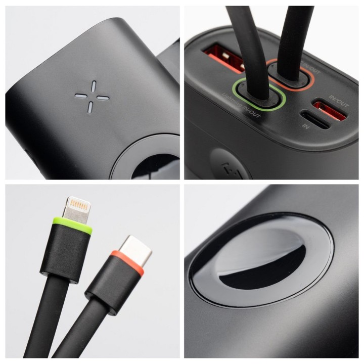 Powerbank Forcell F-Energy F10K4 PD QC3.0 3A 22,5W 10000 mAh kompatybilny z Apple Watch czarny