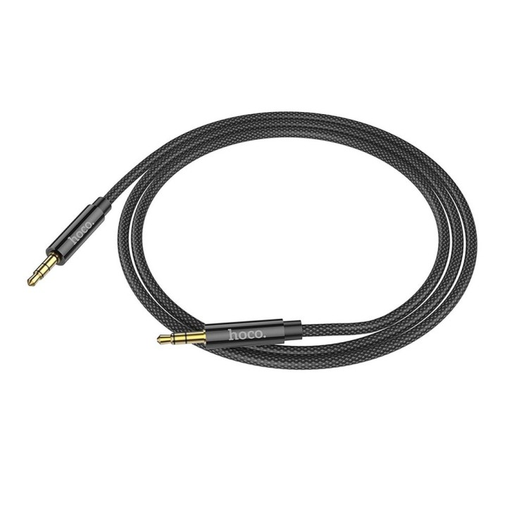 Cable AUX Jack 3,5 mm for Jack 3,5 mm Hoco 1 m UPA19 black