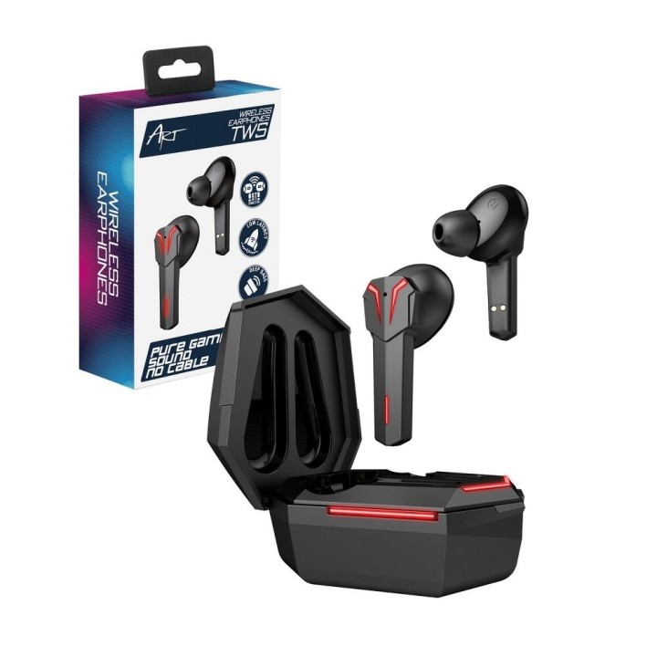 Wireless in-ear headphones Art gaming TWS + docking station with connector USB C AP-TW-G10 black