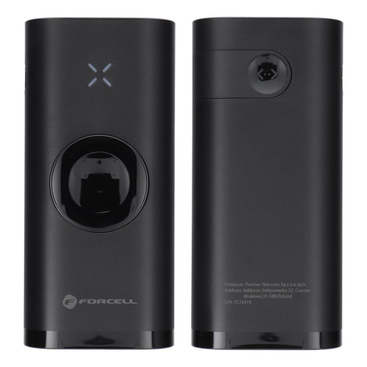 Повербанк Forcell F-Energy F10K4 PD QC3.0 3A 22,5W 10000 mAh, сумісний із Apple Watch, чорний