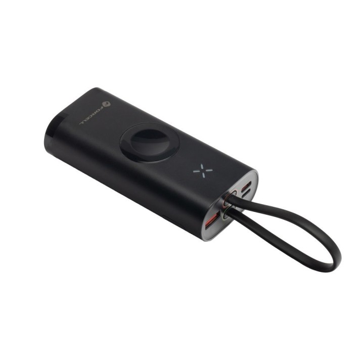 Повербанк Forcell F-Energy F10K4 PD QC3.0 3A 22,5W 10000 mAh, сумісний із Apple Watch, чорний