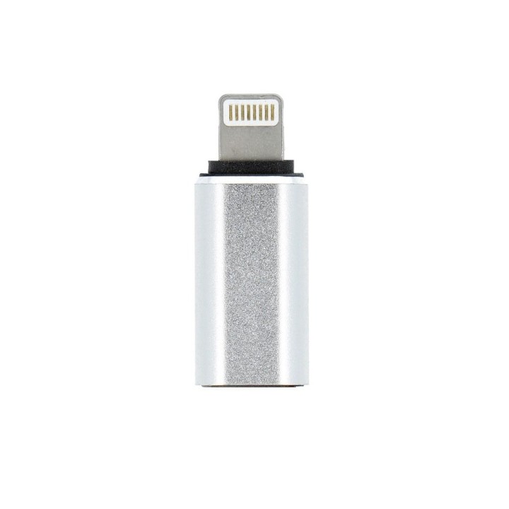 Adapter Type C (female) for Lightning (male) silver