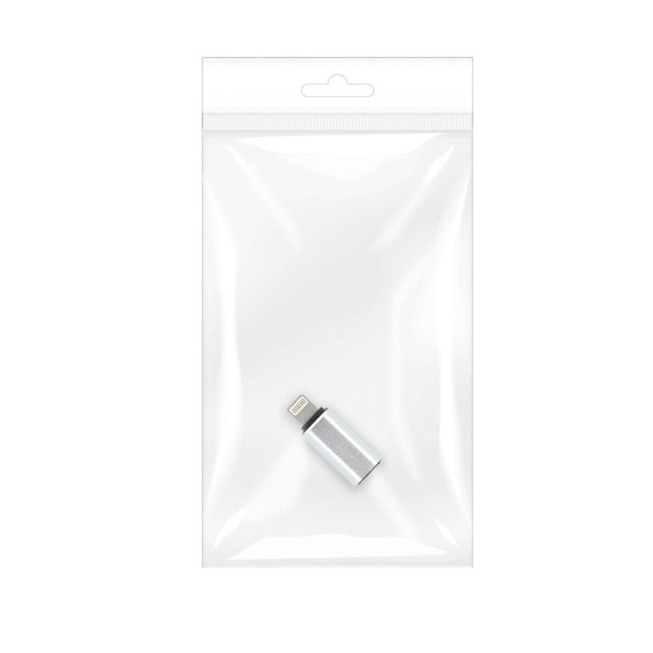 Adapter Type C (female) for Lightning (male) silver